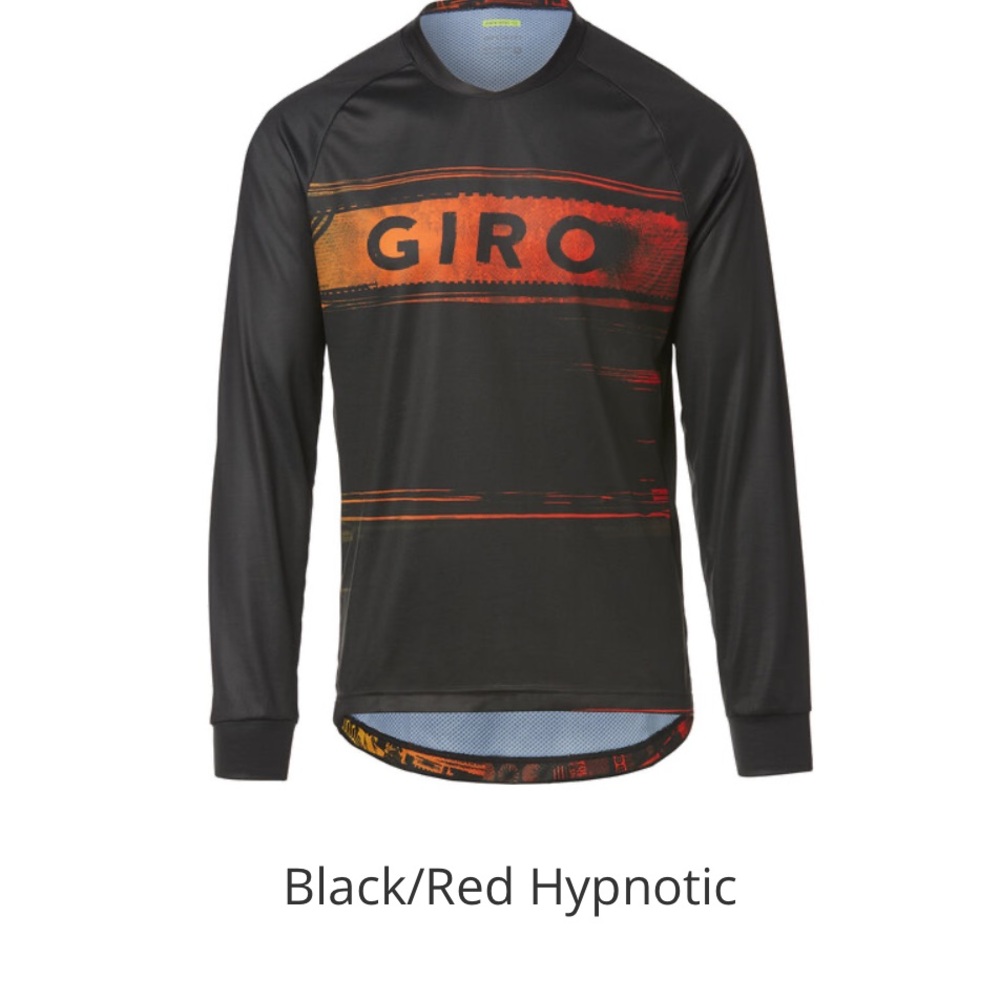 GIRO MEN'S ROUST Long Sleeve‎ Cycling JERSEY SIZE M MSRP $90